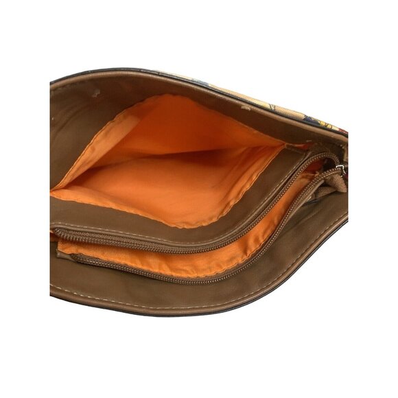 Canvas City Scene Crossbody Bag – Adjustable Strap & Zipper Pockets - Picture 7 of 8